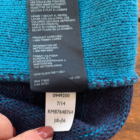 Tommy Hilfiger Blue Sweater Dress, Large - Picture 10 of 13